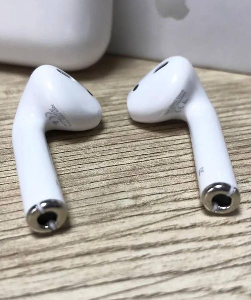 Навушники Apple AirPods 2 Original series 1:1 Bluetooth картонна ванночка, Безпровідні навушники, Епл Аирподс N6 фото