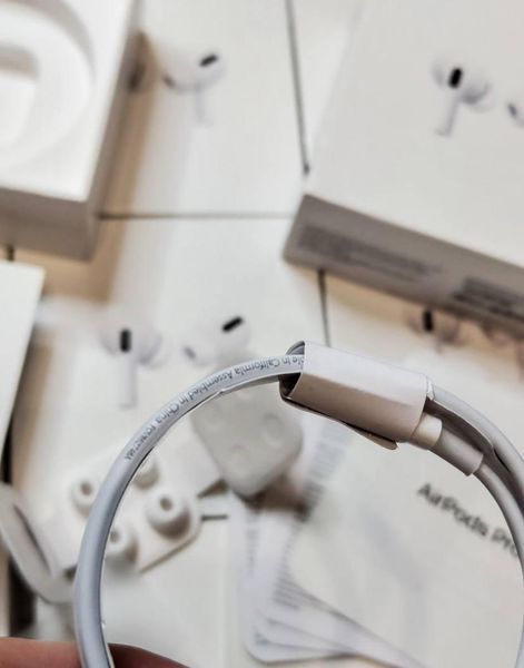 Навушники Apple AirPods PRO Original series 1:1 Bluetooth ANC картонна ванночка N4 фото