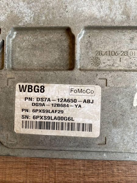 Блок ecu управления компьютер двигателя ford fusion mk5 13-16 2.5 управління двигуна DG9A12B684YA 2405 фото