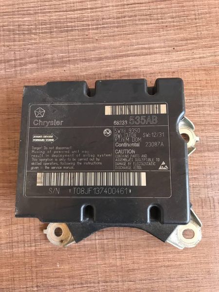 Модуль srs airbag компьютер подушек безопасности Dodge Journey, Grand Caravan 11-20 68233535AB 2660 фото