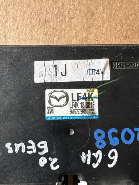 Блок керування двигуном Mazda 6 GH 2008-2012 2.0 бензин E6T57573H2 LF4K18881F 12098 фото