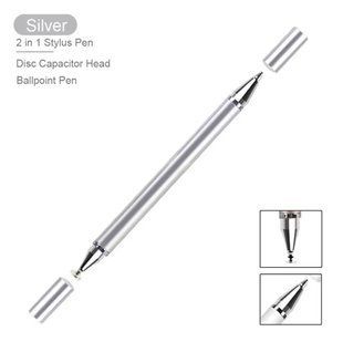 Универсальный Емкостный Стилус &ndash; Ручка 2 в 1 Touch Pen Серебряный для планшета, сенсорного экрана p32 фото